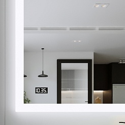 Бриклаер Мебель для ванной Берлин 80 оникс серый с белой ручкой – фотография-15